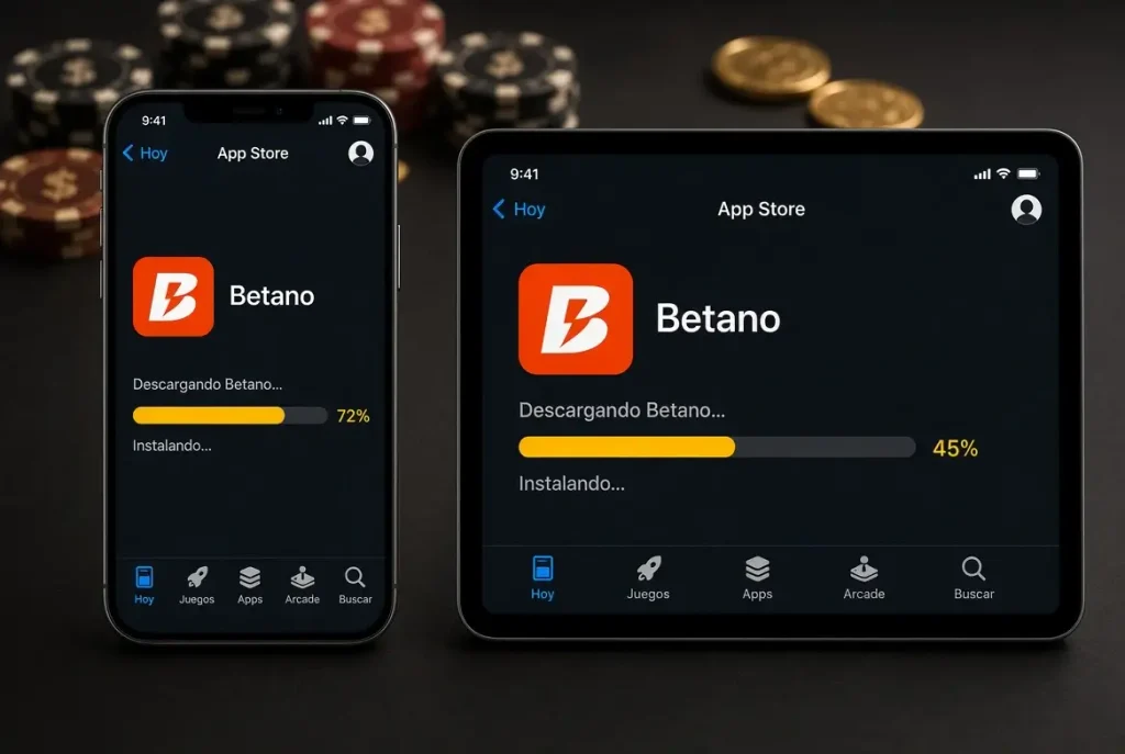 Instalación de la aplicación de Betano en iOS